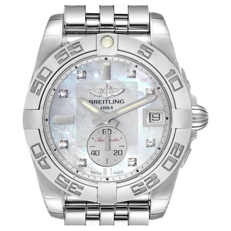 Breitling Starliner Diamond Dial Bezel Steel Ladies Watch 